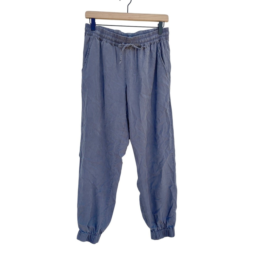 Magaschoni Women Gray Tencel Lyocell Jogger Pants Elastic Waist Drawstring Sz S